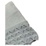 Juliana Coperta tinta unita con Fiocco Azzurro per Neonata 25011 AZZURRO JULIANA 