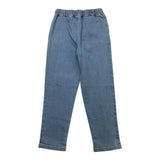 Carre'Ment Beau Jeans Tinta Unita con Elastico In Vita per Bambino Y04159 AZZURRO CARRE'MENT BEAU 