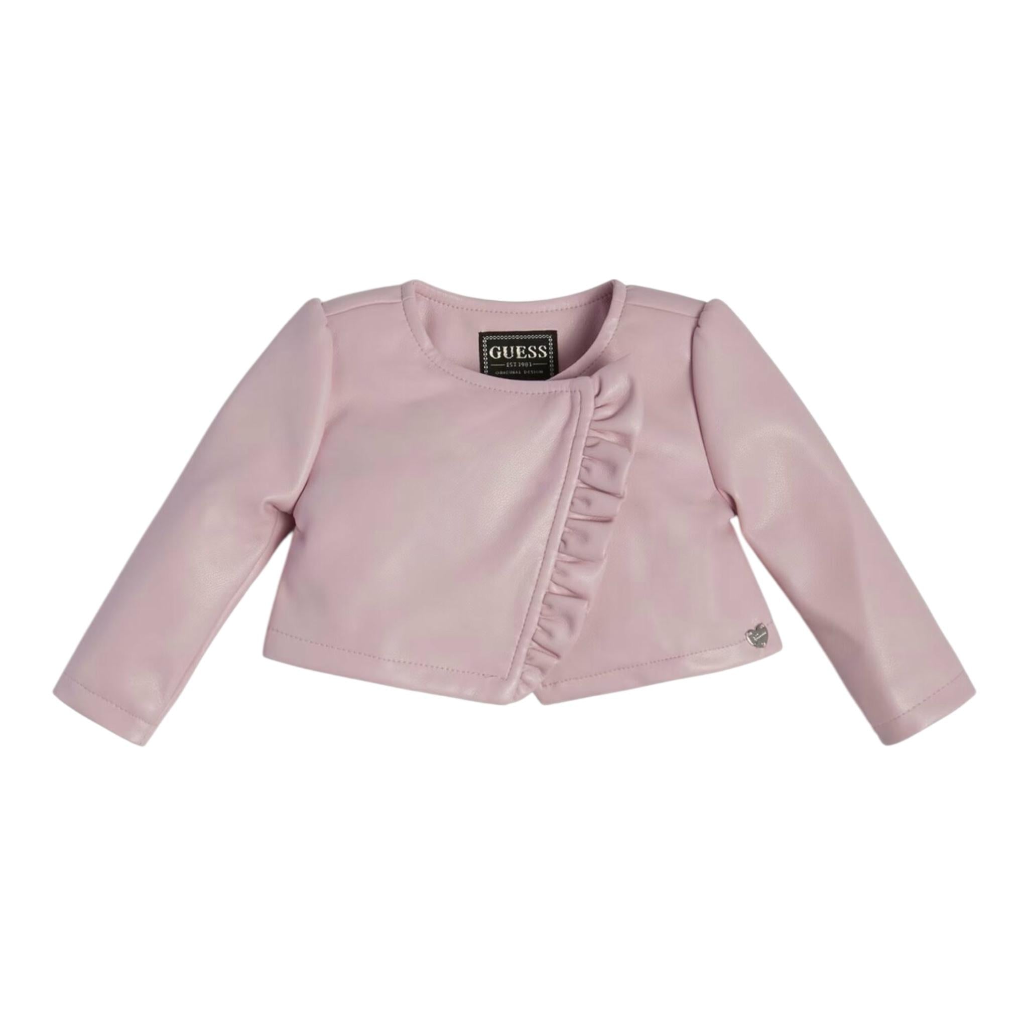 Guess Coprispalle Tinta Unita con Rouches per Neonata A3RL01WE8D0 ROSA GUESS 