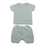 Juliana Completo 2 Pezzi T-Shirt Maglia-Culotte per Neonato 25071 VERDE ACQUA JULIANA 