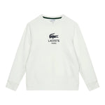 LACOSTE felpa chiusa girocollo tinta unita cn logo Panna per Bambino SJ3005 PANNA LACOSTE 
