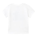 Mayoral T-Shirt Girocollo Tinta Unita con Stampa per Neonato 1063 BIANCO MAYORAL 