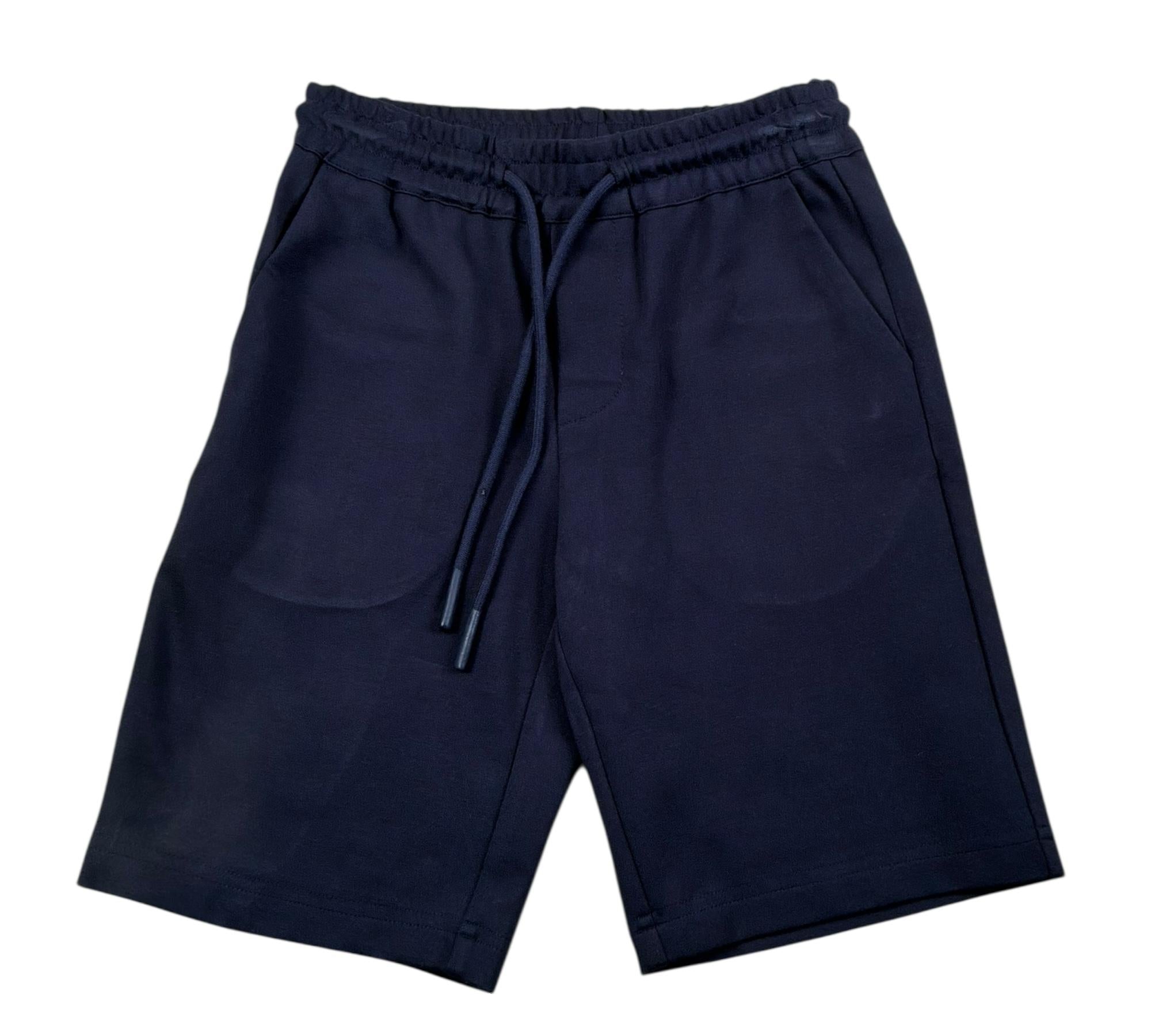 Trussardi Bermuda Tinta Unita con Elastico In Vita per Bambino TBP26083BE BLU TRUSSARDI 