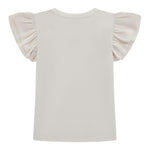 Guess T-Shirt Tinta Unita con Tulle per Bambina K5RI22K6YW4 BIANCO GUESS 