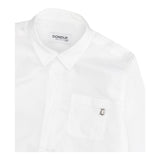DONDUP camicia manica lunga tinta unita cn taschino Bianco per Bambino DMCA003 BIANCO DONDUP 