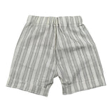 Lalalu' Bermuda Tinta Unita con Fantasia A Righe per Bambino BML50PBX PANNA LALALU' 