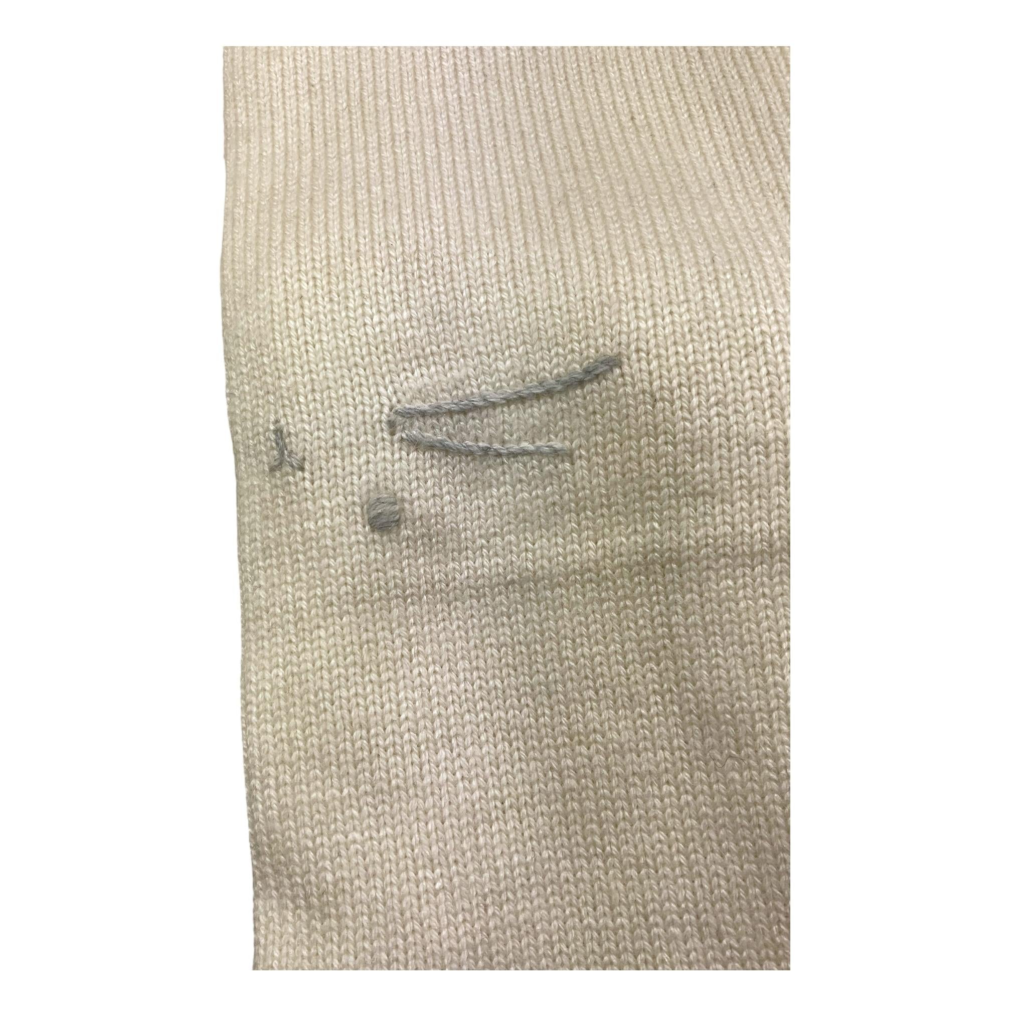 TEDDY E MINOU coperta tinta unita con ricami Panna per Neonato I24BI009EM634 PANNA TEDDY E MINOU 