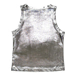 Diesel Canotta Tinta Unita con Logo per Bambina J02178 ARGENTO DIESEL 