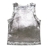Diesel Canotta Tinta Unita con Logo per Bambina J02178 ARGENTO DIESEL 
