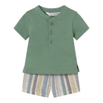 Mayoral Completo 2 Pezzi T-Shirt-Bermuda per Neonato 1217 VERDE MAYORAL 