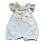 Le Bebe Pagliaccetto Mezza Manica Tinta Unita per Neonata LBG6232 BIANCO LE BEBE 