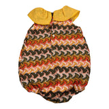 La Stupenderia Pagliaccetto Multicolor con Colletto per Neonata TBPG50000 ARANCIONE LA STUPENDERIA 