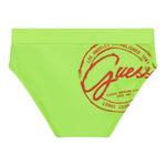 Guess Costume Mutandina Tinta Unita con Logo per Neonato IG4Z00MC052G VERDE FLUO GUESS 