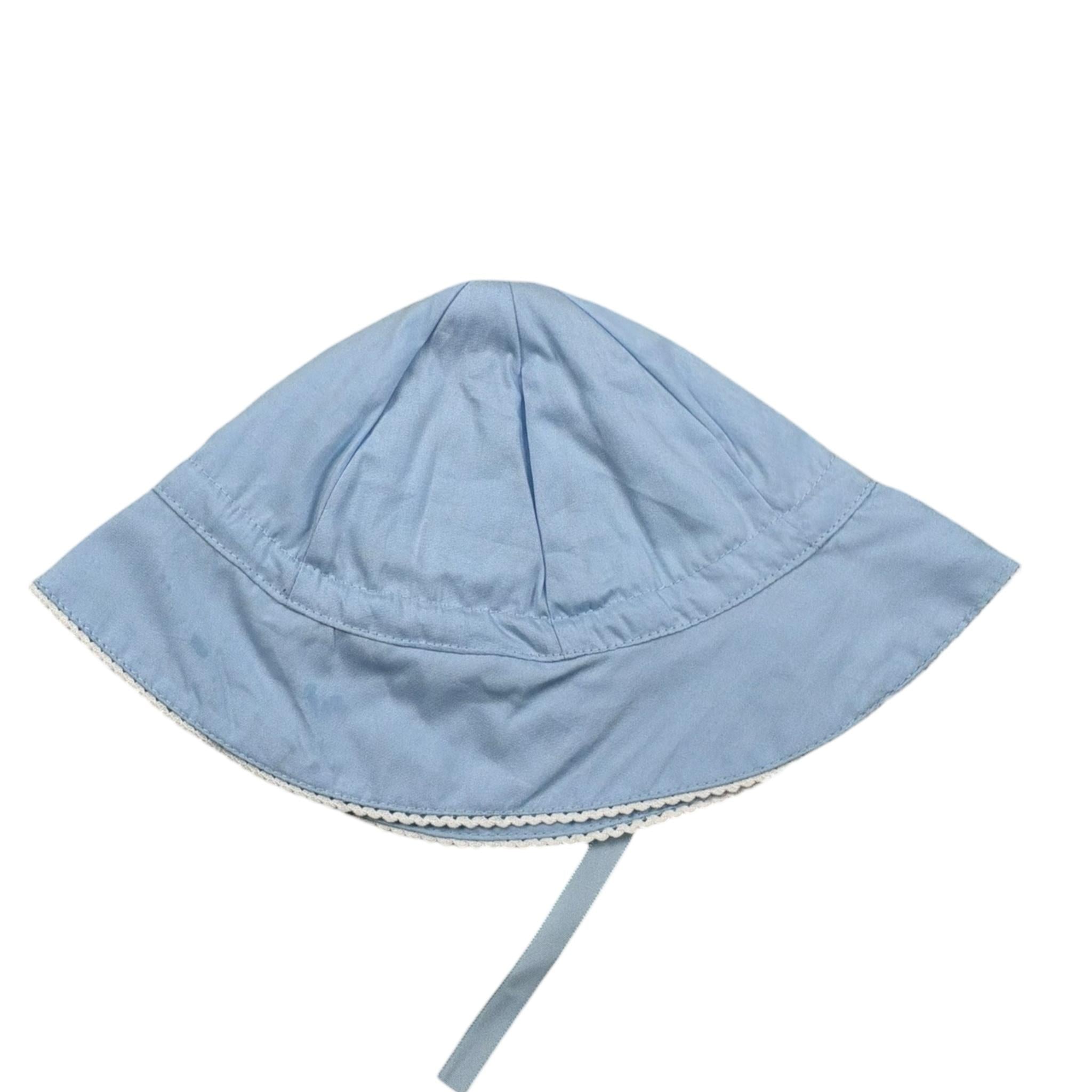 Monnëka Cappello Modello Pescatore Tinta Unita per Neonata 082024 AZZURRO Monnëka 