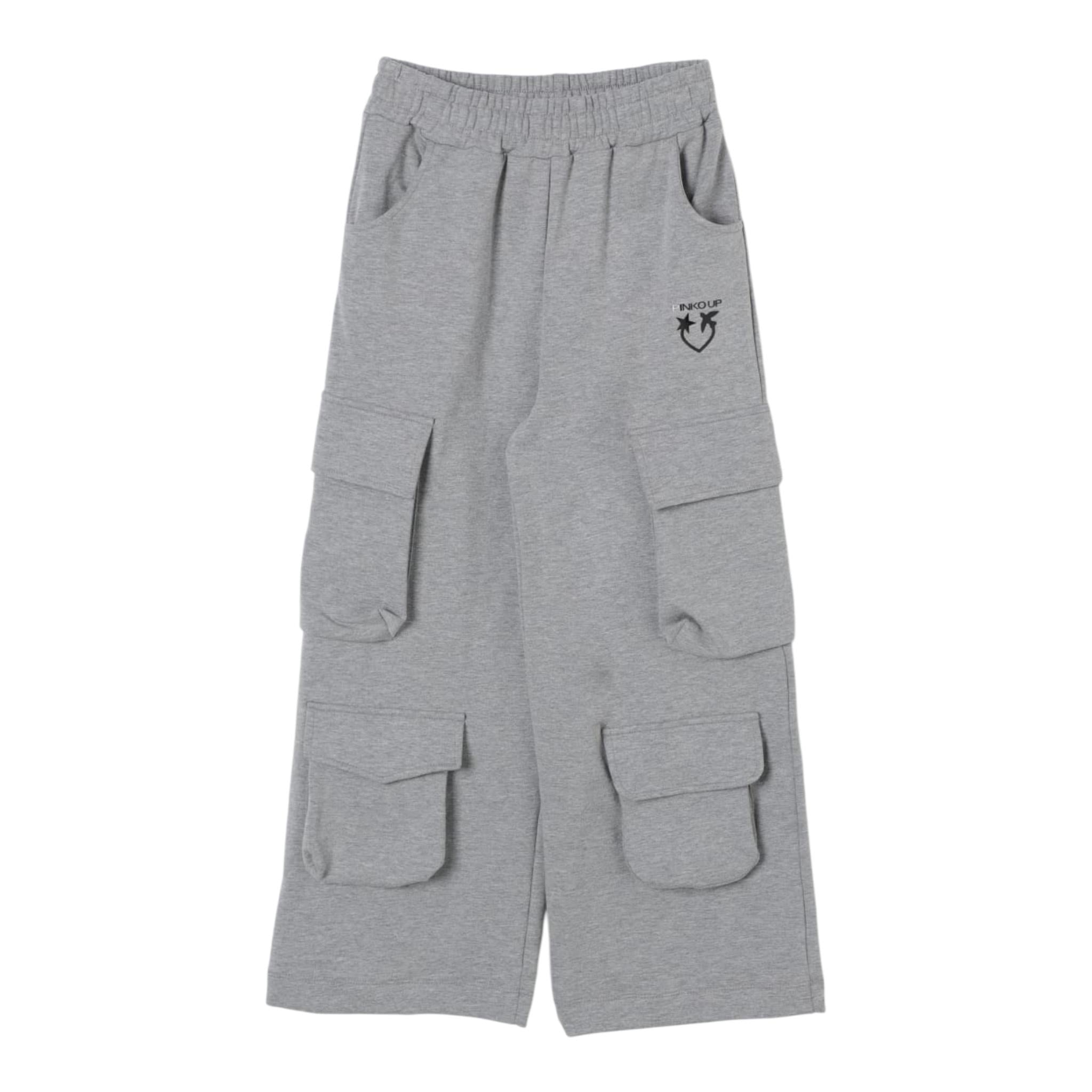 PINKO pantalone tinta unita con tasconi Grigio per Bambina F4PIJGFP154 GRIGIO PINKO 