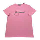 JOHN RICHMOND t-shirt girocollo tinta unita con stampa Rosa per Bambina RGA24133TS ROSA JOHN RICHMOND 