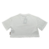 Just Cavalli T-Shirt Girocollo Tinta Unita con Brillantini per Bambina JGP26031TS BIANCO JUST CAVALLI 