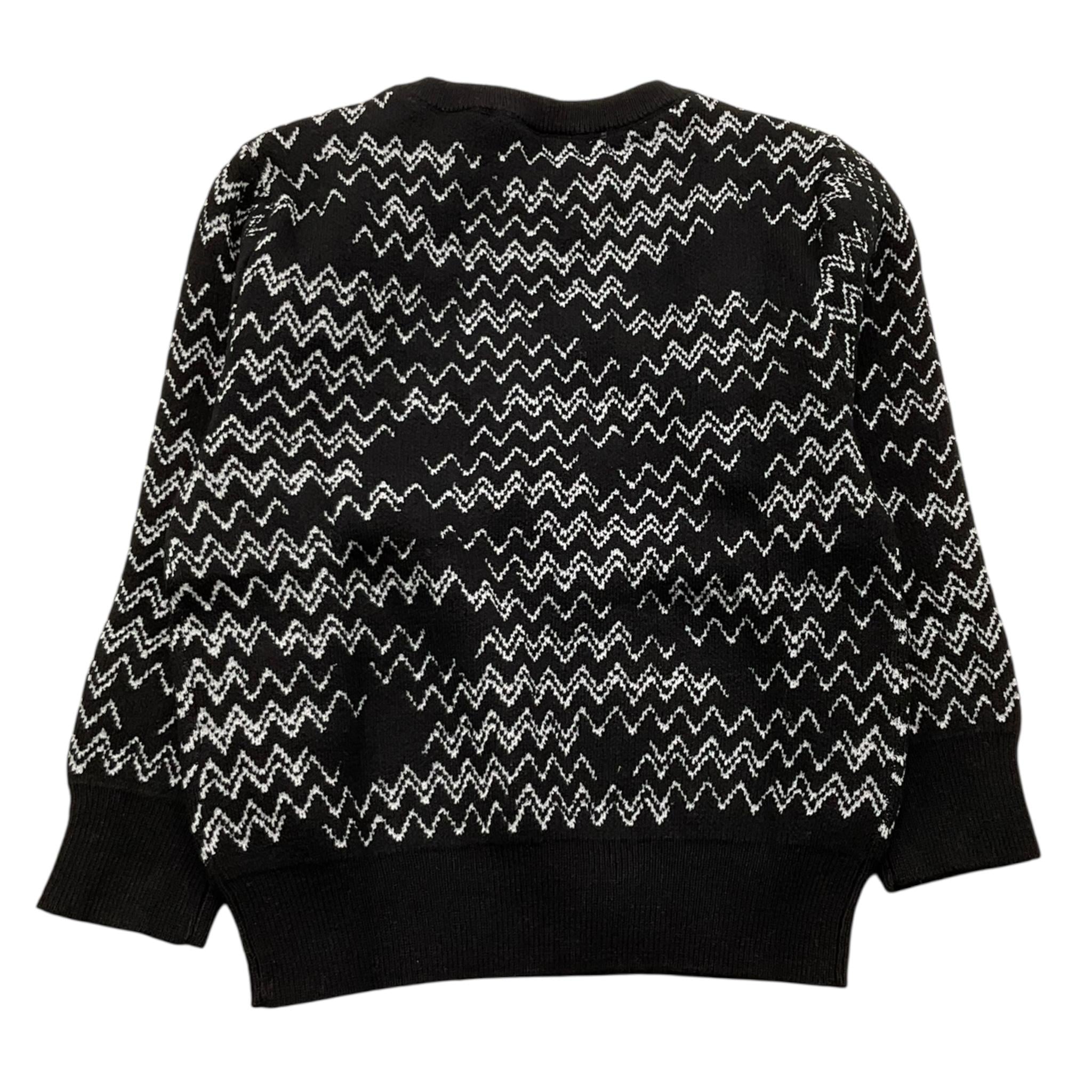 CESARE PACIOTTI maglia girocollo tinta unita con stampe in contrasto Nero per Neonato MGP5351BX NERO CESARE PACIOTTI 