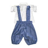 Jacques & Monique Completo 3 Pezzi Camicia-Papillion-Pantalone per Neonato 1151 BIANCO JACQUES & MONIQUE 
