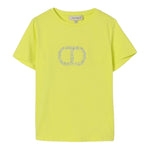 Twinset T-Shirt Girocollo Tinta Unita con Stampa per Neonata 251GJ2485X GIALLO TWINSET 