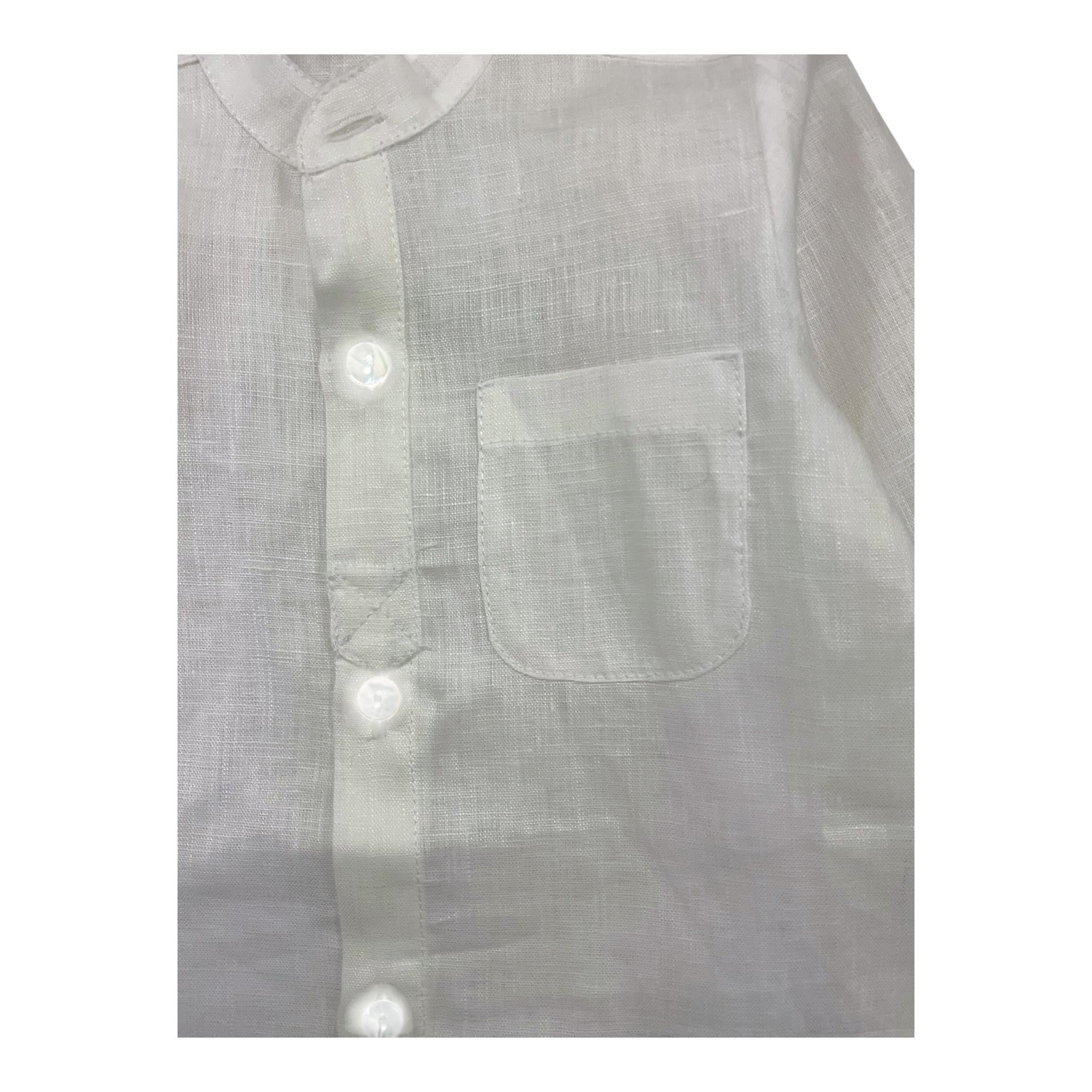 J.O. MILANO camicia tinta unita con collo coreano Bianco per Neonato 376Z2 BIANCO J.O. MILANO 
