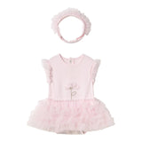 Mayoral Body Mezza Manica Tinta Unita con Fascia Capelli per Neonata 1756 ROSA MAYORAL 