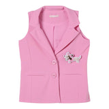 Liu Jo Gilet Tinta Unita con Spilla Cane per Bambina KA5005 ROSA LIU JO 