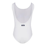 Saint Barth Costume Intero Tinta Unita con Brillantini per Bambina CARA00101 BIANCO SAINT BARTH 