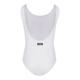 Saint Barth Costume Intero Tinta Unita con Brillantini per Bambina CARA00101 BIANCO SAINT BARTH 