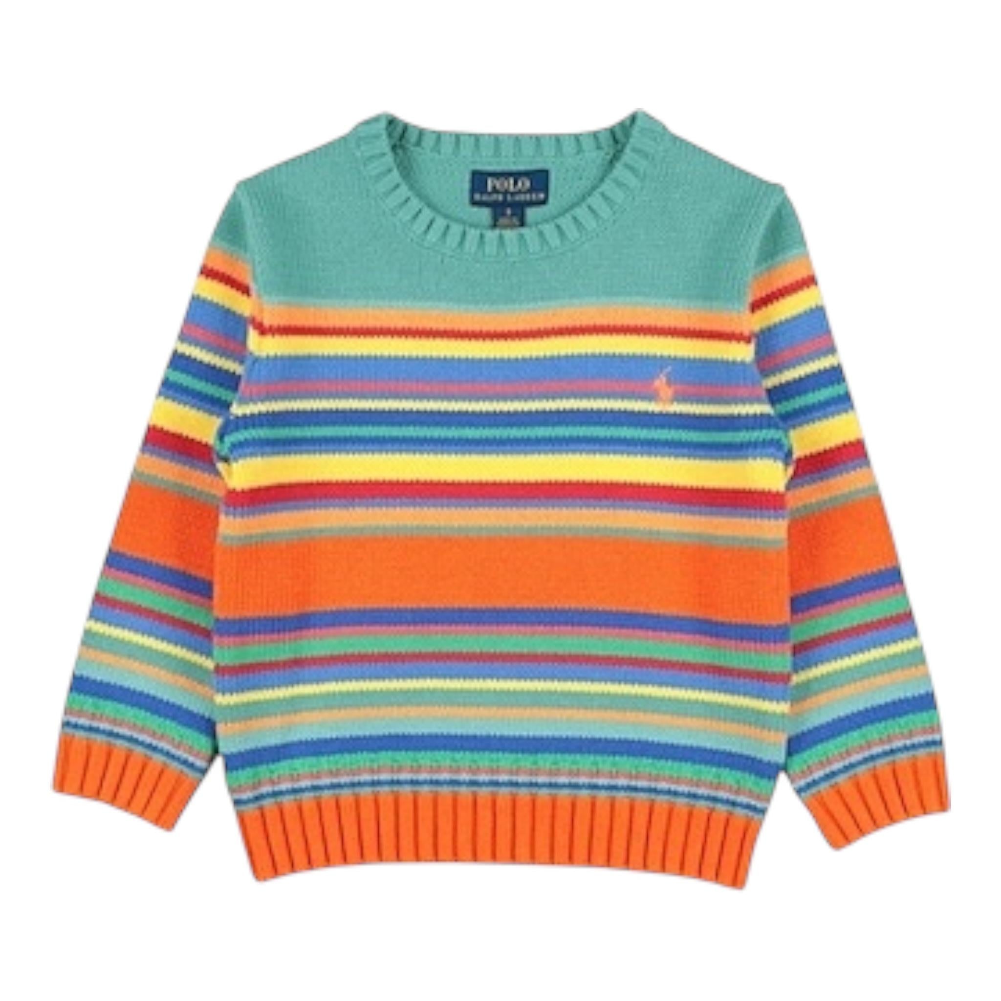 Ralph Lauren Maglia Girocollo Multicolor Fantasia A Righe per Bambino 322962913001 MULTICOLOR RALPH LAUREN 