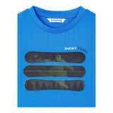 MAYORAL shirt girocollo tinta unita con stampa in contrasto Blu per Neonato 4055 BLU MAYORAL 