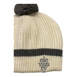ELEVENTY cappello tinta unita con pon pon Panna per Bambino 4R0P17 PANNA ELEVENTY 