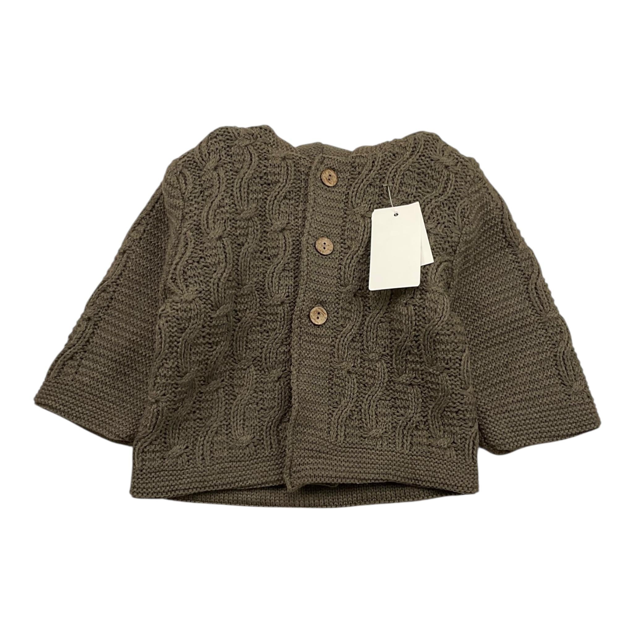 MAC ILUSIO'N cardigan tinta unita con cappuccio Marrone per Neonato 9091 MARRONE MAC ILUSIO'N 