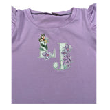 Liu Jo T-Shirt Tinta Unita con Brillantini per Bambina KA5092X GLICINE LIU JO 