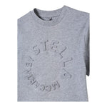 Stella Mccartney T-Shirt Girocollo Tinta Unita con Stampa per Bambino TV8P41 GRIGIO STELLA McCARTNEY 