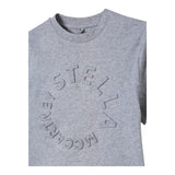 Stella Mccartney T-Shirt Girocollo Tinta Unita con Stampa per Bambino TV8P41 GRIGIO STELLA McCARTNEY 