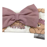 NANAN fascia tinta unita con stampa Bianco per Neonata I24159B BIANCO NANAN 