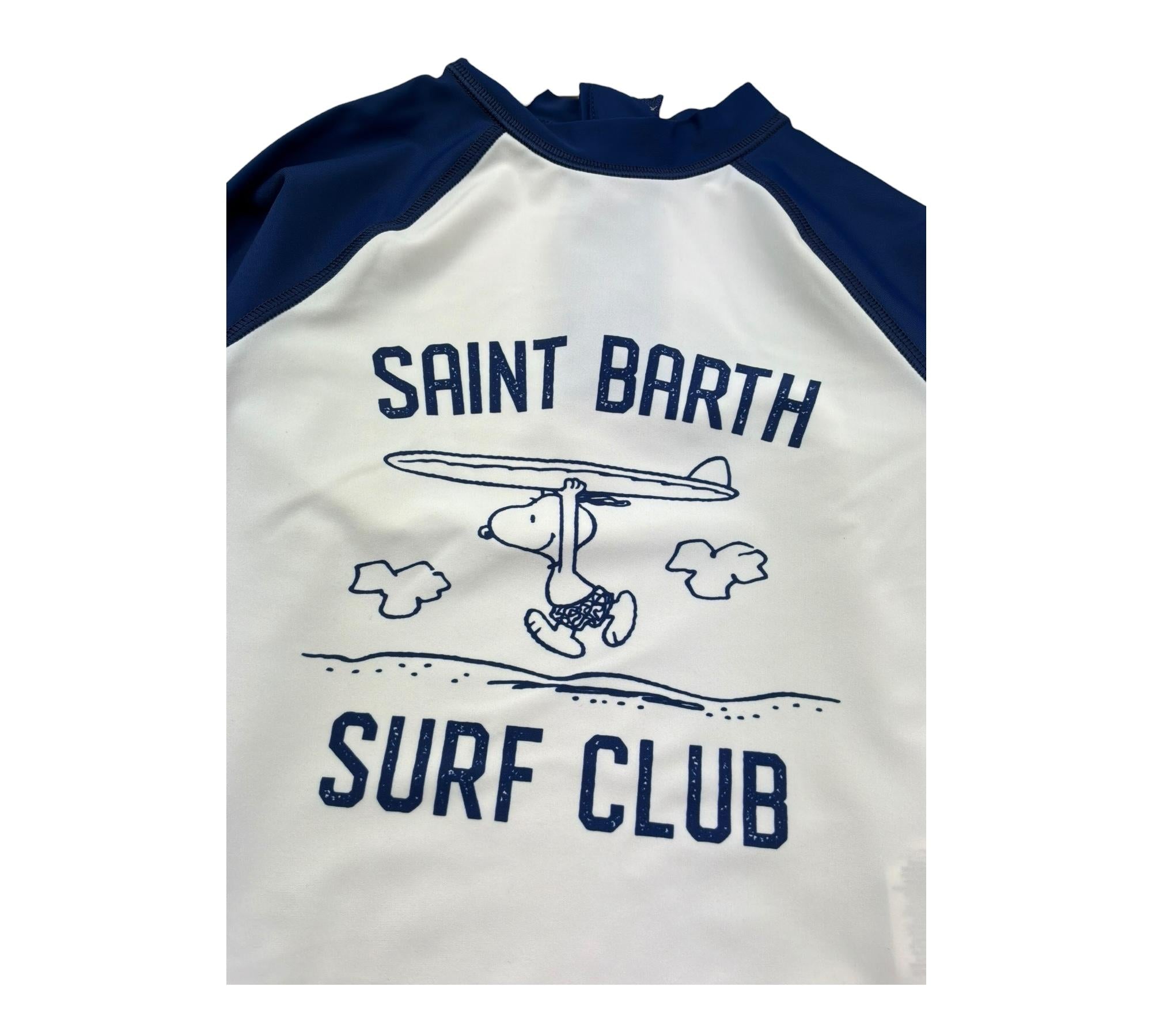 Saint Barth Shirt Tinta Unita con Maniche In Contrasto per Bambino MOORISH BIANCO SAINT BARTH 