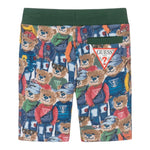 Guess Bermuda Tinta Unita con Fantasia Orsi per Neonato N5RD02KA6R4 BIANCO GUESS 