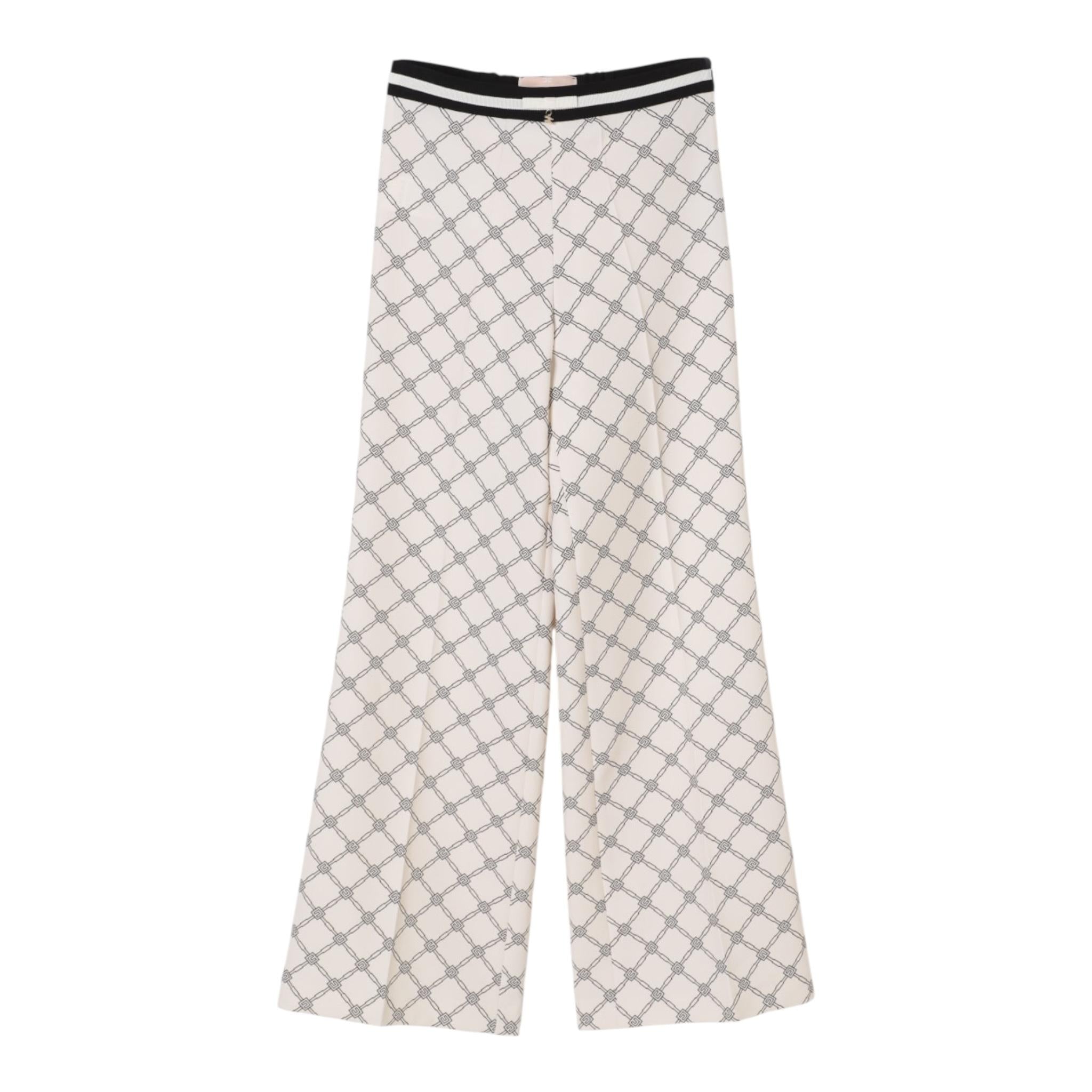 Elisabetta Franchi Pantalone Tinta Unita Logato per Bambina EFPA282X PANNA ELISABETTA FRANCHI 