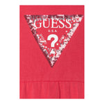 Guess Abito Giromanica Tinta Unita con Logo E Culotte per Neonata A5GK06K6YW4 FRAGOLA GUESS 