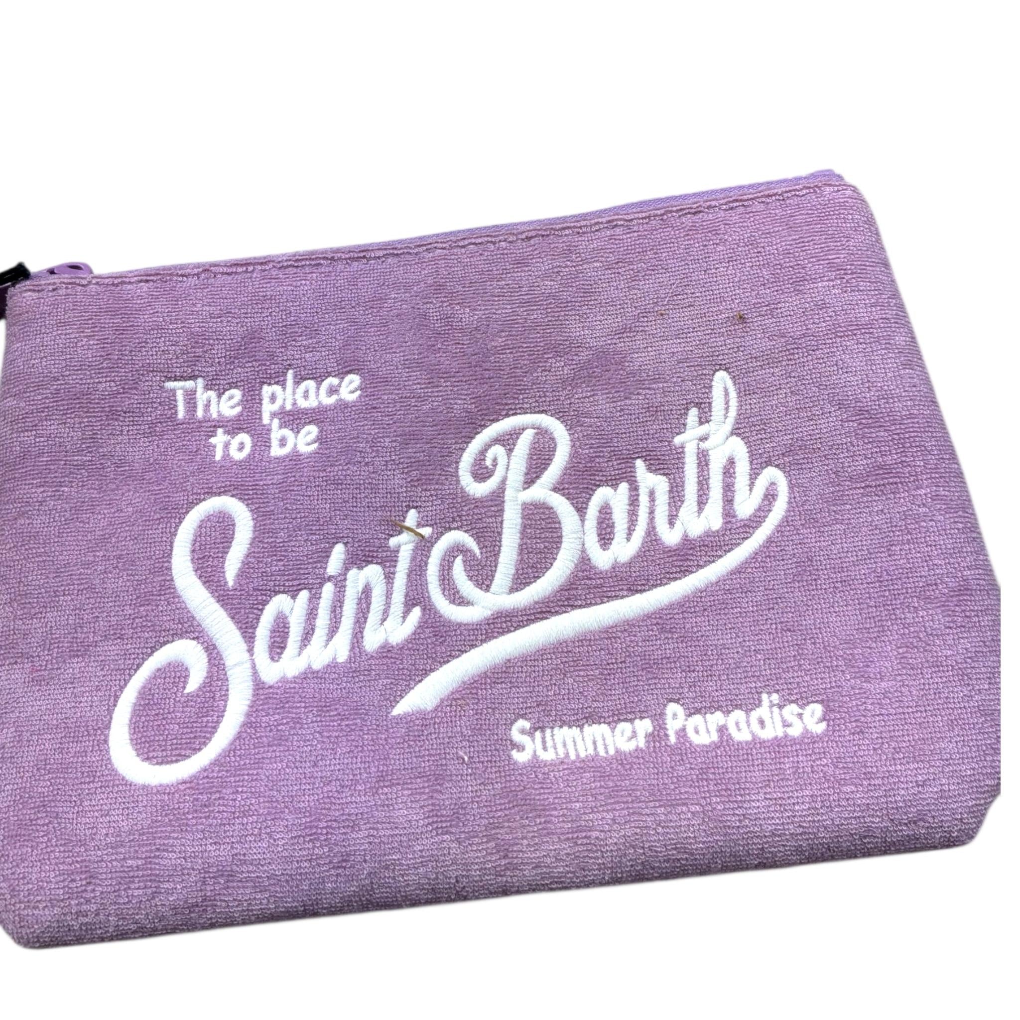 Saint Barth Pochette Tinta Unita con Stampa per Bambina ALI0003 LILLA SAINT BARTH 