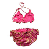 F**K Costume 2 Pezzi Tinta Unita Triangolo-Slip per Bambina FK219329 FUXIA F**K 