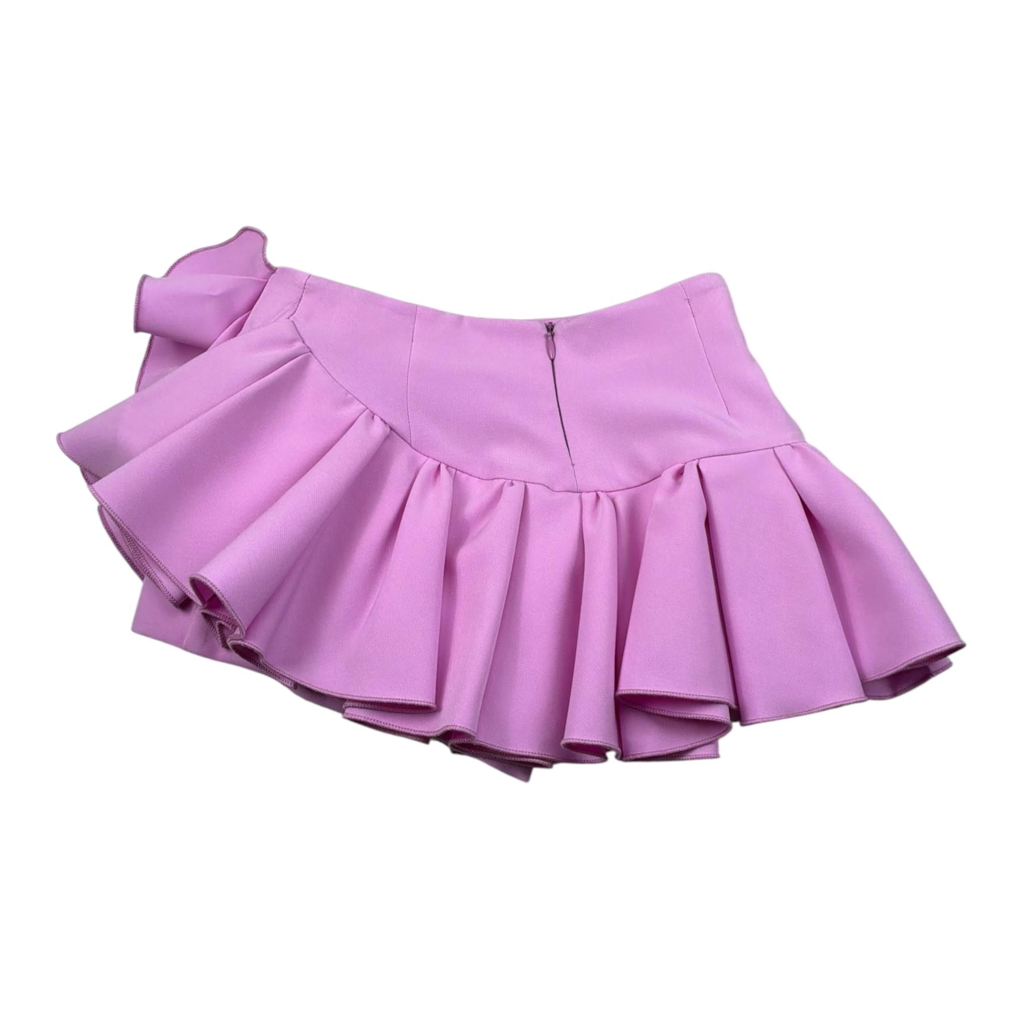 Fun & Fun Gonna Tinta Unita con Balze per Bambina FNCBSO00993 GLICINE FUN & FUN 