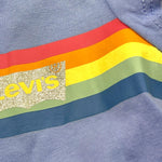 Levi'S T-Shirt Tinta Unita Girocollo con Stampa per Neonata 1EH024 AZZURRO LEVI'S 