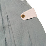 Babidu Pagliaccetto Tinta Unita con Colletto In Contrasto per Neonata 30408 VERDE BABIDU 