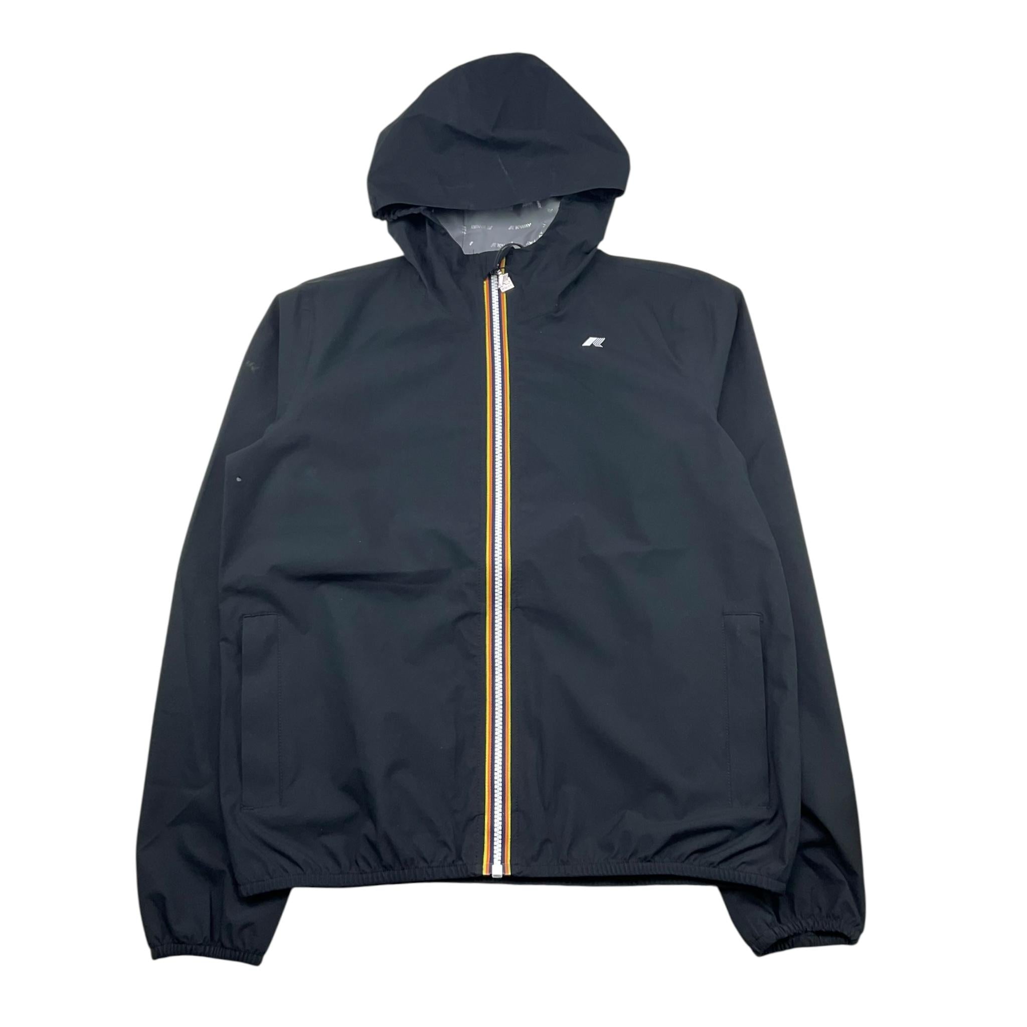 K-Way Giubbino Tinta Unita con Cappuccio per Bambino K21371W NERO K-WAY 