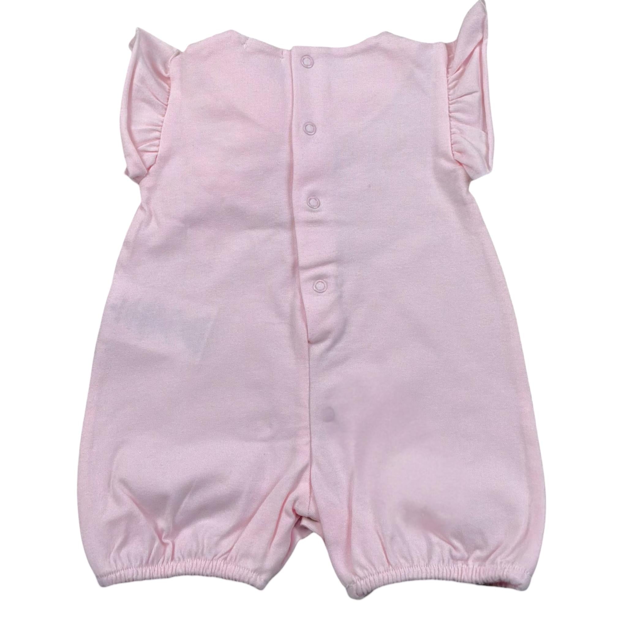 Nanan Pagliaccetto Tinta Unita con Applicazioni per Neonata E22450301R ROSA NANAN 