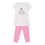Liu Jo Completo 2 Pezzi T-Shirt-Leggins per Neonata KA5019X BIANCO/ROSA LIU JO 