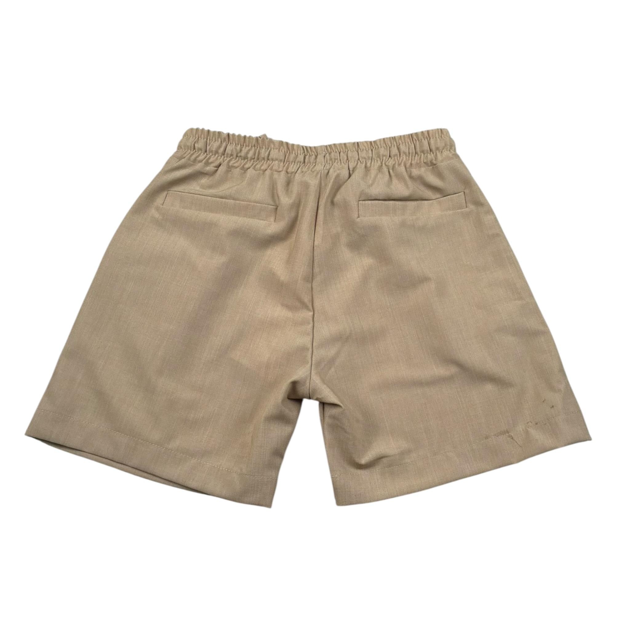 M+E' Bermuda Tinta Unita con Elastico In Vita per Bambino UEM0549J BEIGE M+E' 